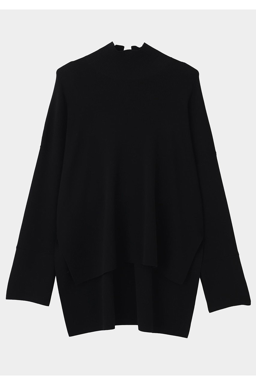 【ル フィル/LE PHIL】のオーバーサイズプルオーバーニット インテリア・キッズ・メンズ・レディースファッション・服の通販 founy(ファニー) 　ファッション　Fashion　レディースファッション　Fashion for Women　トップス・カットソー　Cut & Sew Tops　ニット　Knit Tops & Sweaters　カジュアルプルオーバー・ニットトップス　Pullovers & Knit Tops / Casual Pullovers　シンプル　Simple, Minimal　スタンダード　Standard, Basic　スリット　Slit, Slit Detail　ハイネック　High Neck, Mock Neck　再入荷　Restock / Back in Stock　ブラック|ID: prp329100004837765 ipo3291000000035248484