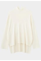 【ル フィル/LE PHIL】のオーバーサイズプルオーバーニット 人気、トレンドファッション・服の通販 founy(ファニー) ファッション Fashion レディースファッション Fashion for Women トップス・カットソー Cut & Sew Tops ニット Knit Tops & Sweaters カジュアルプルオーバー・ニットトップス Pullovers & Knit Tops / Casual Pullovers シンプル Simple, Minimal スタンダード Standard, Basic スリット Slit, Slit Detail ハイネック High Neck, Mock Neck thumbnail ホワイト|ID: prp329100004837765 ipo3291000000035944752