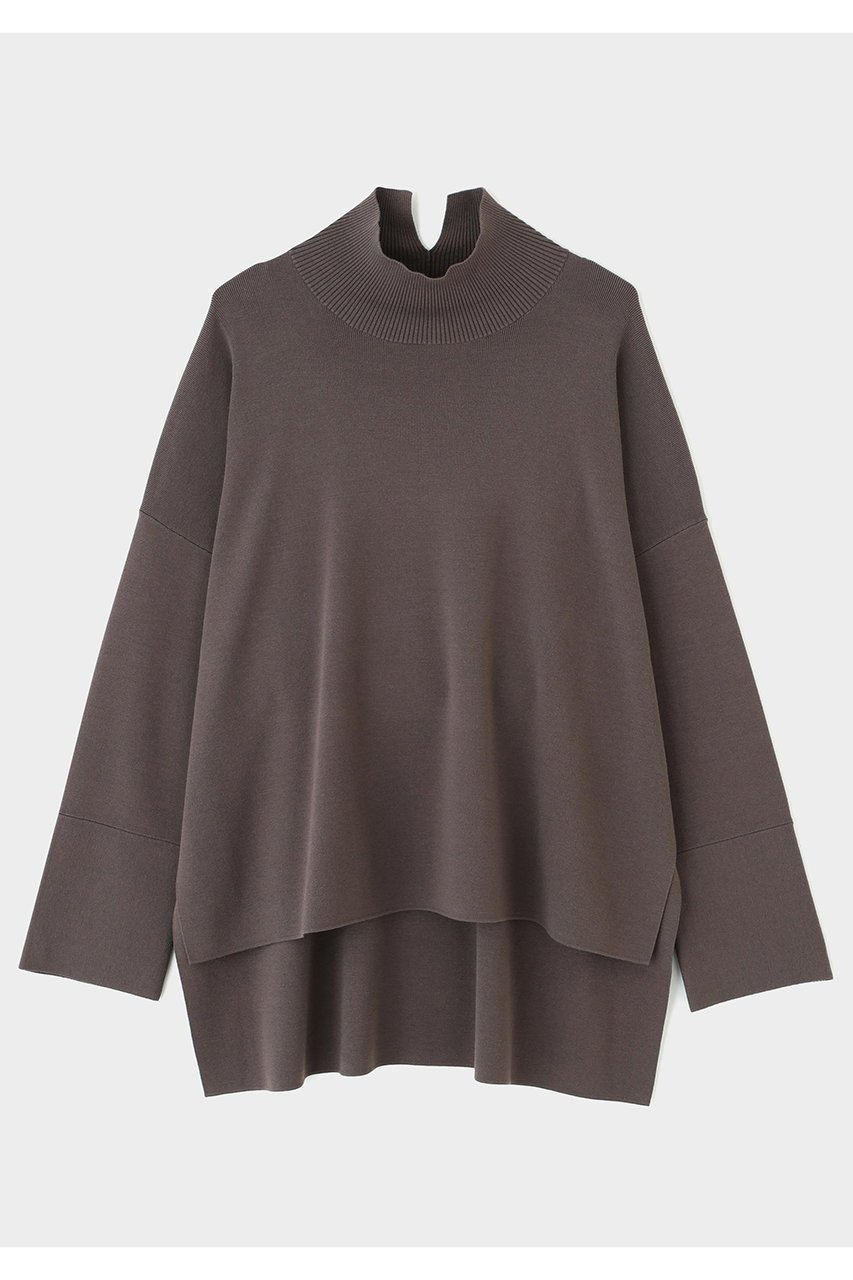 【ル フィル/LE PHIL】のオーバーサイズプルオーバーニット インテリア・キッズ・メンズ・レディースファッション・服の通販 founy(ファニー) 　ファッション　Fashion　レディースファッション　Fashion for Women　トップス・カットソー　Cut & Sew Tops　ニット　Knit Tops & Sweaters　カジュアルプルオーバー・ニットトップス　Pullovers & Knit Tops / Casual Pullovers　シンプル　Simple, Minimal　スタンダード　Standard, Basic　スリット　Slit, Slit Detail　ハイネック　High Neck, Mock Neck　カーキ|ID: prp329100004837765 ipo3291000000035944755