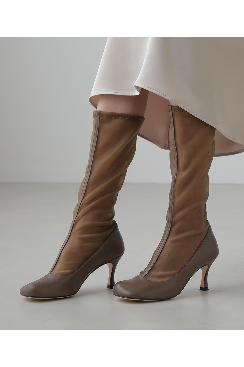 【アドーア/ADORE】のMESH BOOT インテリア・キッズ・メンズ・レディースファッション・服の通販 founy(ファニー) 　ファッション　Fashion　レディースファッション　Fashion for Women　おすすめ　Recommended / Our Picks　カッティング　Cutting Detail　コレクション　Collection, Seasonal Line　シューズ　Shoes, Footwear　シンプル　Simple, Minimal　ドッキング　Docking, Mixed Material　ヌーディ　Nude, Nude Tone　メッシュ　Mesh, Net Fabric　モダン　Modern, Contemporary　ロング　Long, Long-Length　夏　Summer　春　Spring　S/S・春夏　SS, Spring/Summer, Warm Season　ベージュ|ID: prp329100004837769 ipo3291000000035248522