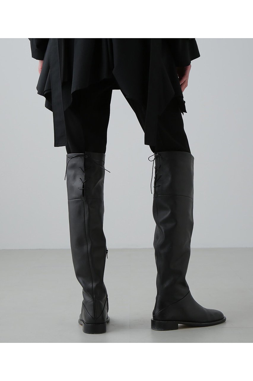 【アドーア/ADORE】のレザーロングブーツ 人気、トレンドファッション・服の通販 founy(ファニー) 　ファッション　Fashion　レディースファッション　Fashion for Women　コラボ　Collaboration, Collab　コレクション　Collection, Seasonal Line　今季　This Season, Current Season　トレンド　Trend, Trending Now　バランス　Balance, Style Balance　フラット　Flat, Flat Shoes　ポンチョ　Poncho, Cape Style　レース　Lace, Lace Fabric　other-2|ID: prp329100004837771 ipo3291000000035944790