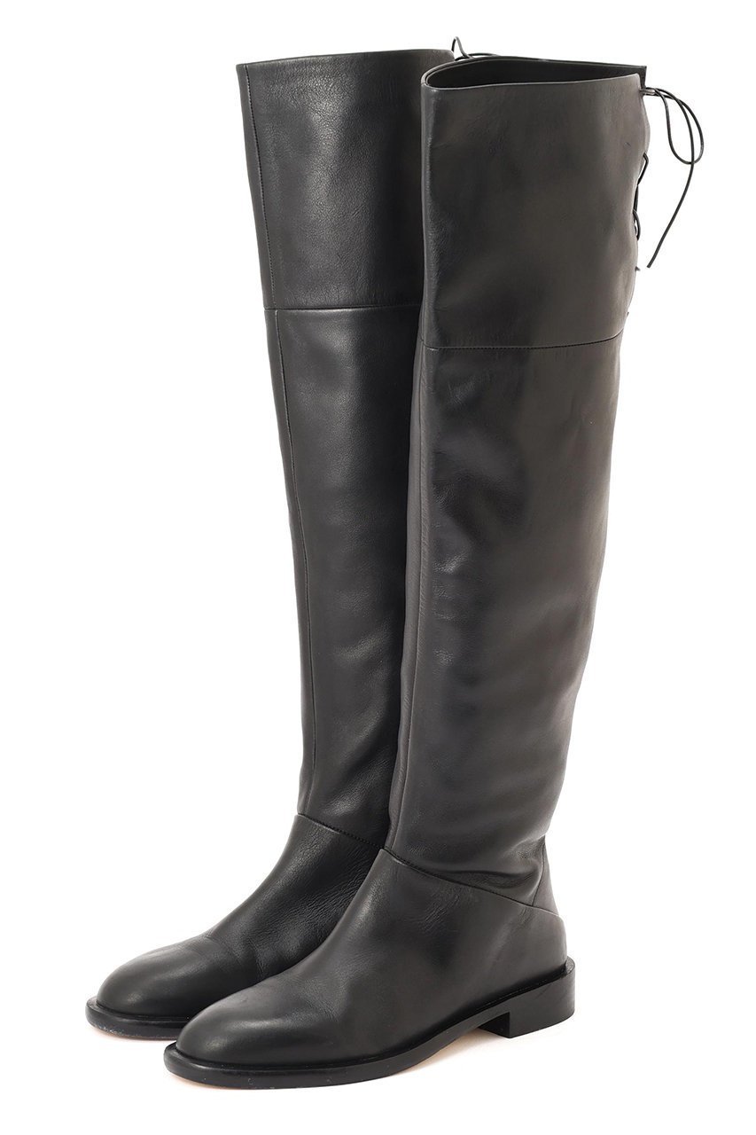 【アドーア/ADORE】のレザーロングブーツ 人気、トレンドファッション・服の通販 founy(ファニー) 　ファッション　Fashion　レディースファッション　Fashion for Women　コラボ　Collaboration, Collab　コレクション　Collection, Seasonal Line　今季　This Season, Current Season　トレンド　Trend, Trending Now　バランス　Balance, Style Balance　フラット　Flat, Flat Shoes　ポンチョ　Poncho, Cape Style　レース　Lace, Lace Fabric　other-4|ID: prp329100004837771 ipo3291000000035944792