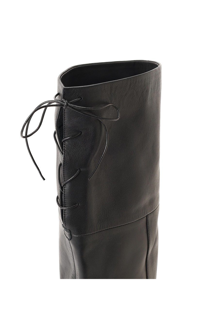 【アドーア/ADORE】のレザーロングブーツ 人気、トレンドファッション・服の通販 founy(ファニー) 　ファッション　Fashion　レディースファッション　Fashion for Women　コラボ　Collaboration, Collab　コレクション　Collection, Seasonal Line　今季　This Season, Current Season　トレンド　Trend, Trending Now　バランス　Balance, Style Balance　フラット　Flat, Flat Shoes　ポンチョ　Poncho, Cape Style　レース　Lace, Lace Fabric　other-8|ID: prp329100004837771 ipo3291000000035944796