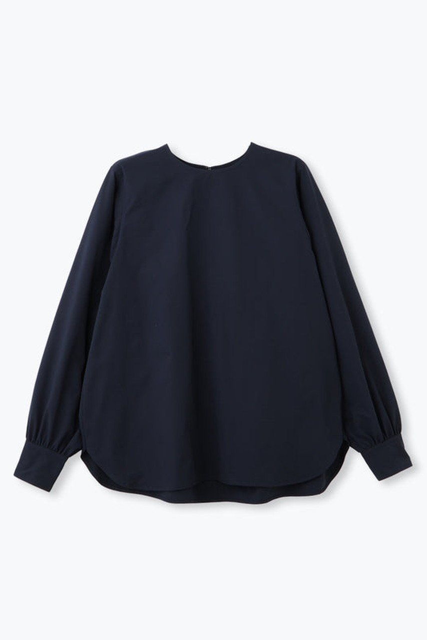 【レリル/lelill】のTHE BASIC BLOUSE 4.0 インテリア・キッズ・メンズ・レディースファッション・服の通販 founy(ファニー) 　ファッション　Fashion　レディースファッション　Fashion for Women　トップス・カットソー　Cut & Sew Tops　シャツ・ブラウス・オフィスカジュアル　Elegant Blouses & Button-Ups　スリーブ　Sleeve, Long Sleeve / Short Sleeve　ビッグ　Big, Oversized　リボン　Ribbon, Bow　ロング　Long, Long-Length　吸水　Absorbent, Quick-Dry　夏　Summer　定番　Standard, Basic Item　春　Spring　S/S・春夏　SS, Spring/Summer, Warm Season　A/W・秋冬　Autumn/Winter　ネイビー|ID: prp329100004837772 ipo3291000000035850626