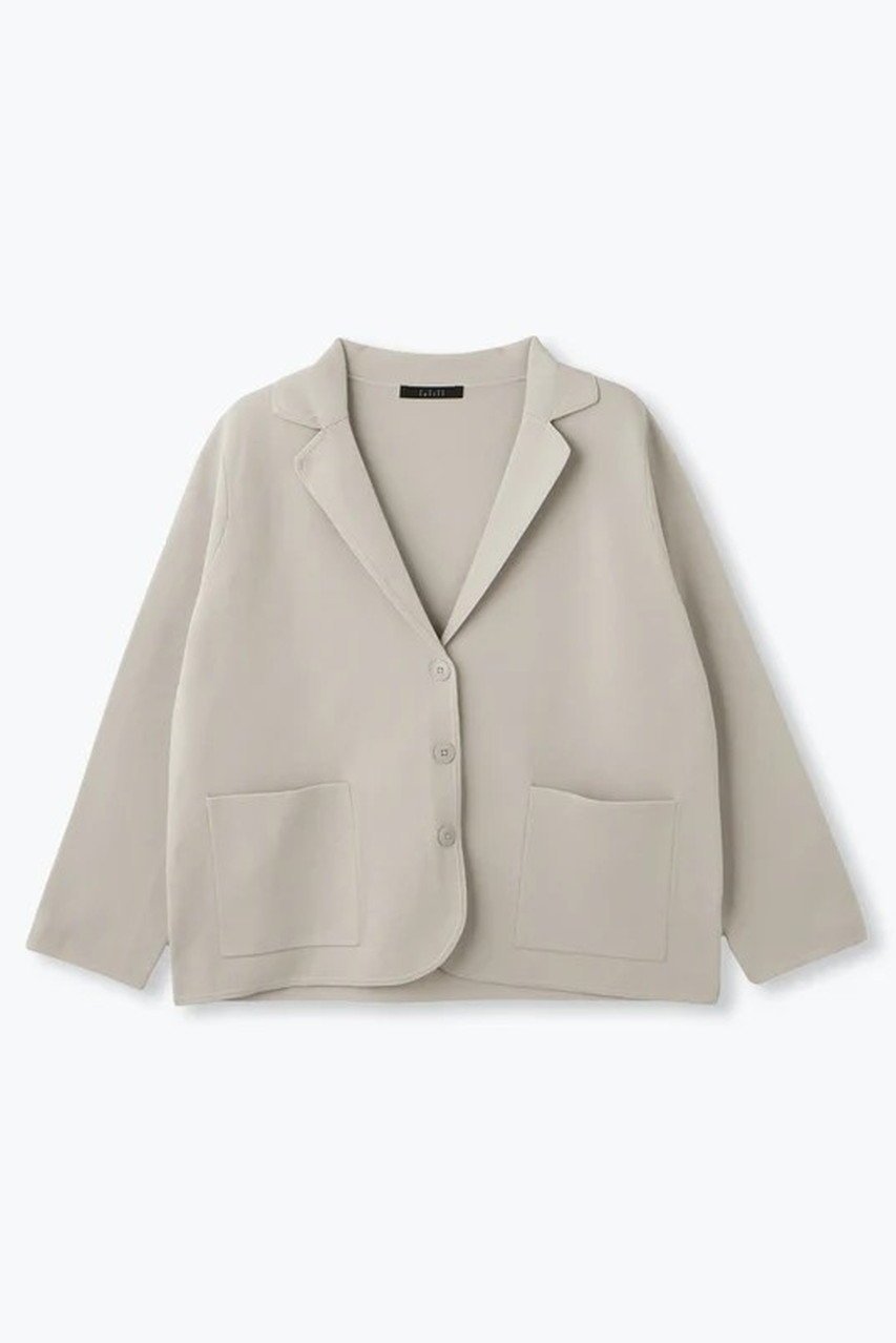 【レリル/lelill】のハイテクニット/ニットジャケット インテリア・キッズ・メンズ・レディースファッション・服の通販 founy(ファニー) 　ファッション　Fashion　レディースファッション　Fashion for Women　アウター　Coat / Outerwear Collection　レディースジャケット・軽アウター　Jackets　ジャケット　Jacket, Outerwear　セットアップ　Set-Up, Coordinated Outfit　冬　Winter / This Winter　ライトグレー|ID: prp329100004837774 ipo3291000000035850646