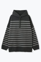 【レリル/lelill】のハイテクニット/ボーダーフーディ 人気、トレンドファッション・服の通販 founy(ファニー) ファッション Fashion レディースファッション Fashion for Women トップス・カットソー Cut & Sew Tops ニット Knit Tops & Sweaters カジュアルプルオーバー・ニットトップス Pullovers & Knit Tops / Casual Pullovers ジャケット Jacket, Outerwear 冬 Winter / This Winter thumbnail チャコールグレー|ID: prp329100004837775 ipo3291000000036780975