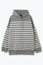 【レリル/lelill】のハイテクニット/ボーダーフーディ 人気、トレンドファッション・服の通販 founy(ファニー) ファッション Fashion レディースファッション Fashion for Women トップス・カットソー Cut & Sew Tops ニット Knit Tops & Sweaters カジュアルプルオーバー・ニットトップス Pullovers & Knit Tops / Casual Pullovers ジャケット Jacket, Outerwear 冬 Winter / This Winter thumbnail グレー|ID: prp329100004837775 ipo3291000000036780976