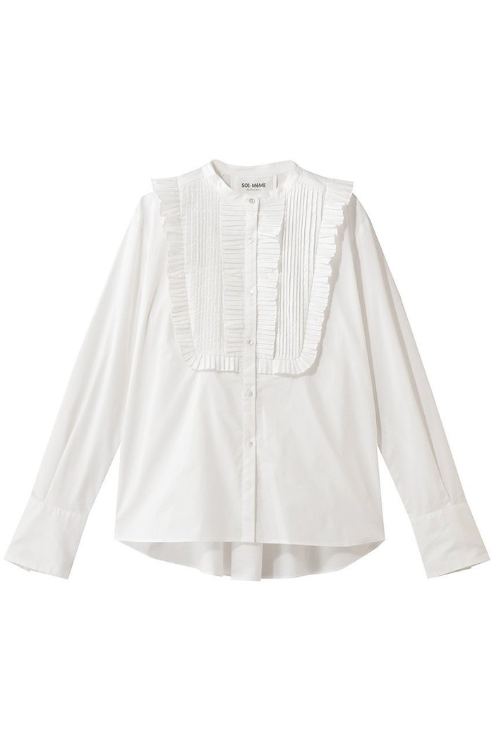 【マリリンムーン/MARILYN MOON】の【SOI-MeME】タックプリーツジャボブラウス インテリア・キッズ・メンズ・レディースファッション・服の通販 founy(ファニー) https://founy.com/ ファッション Fashion レディースファッション Fashion for Women トップス・カットソー Cut & Sew Tops シャツ・ブラウス・オフィスカジュアル Elegant Blouses & Button-Ups 2026年 2026 シンプル Simple, Minimal スリーブ Sleeve, Long Sleeve / Short Sleeve バランス Balance, Style Balance フリル Frill, Ruffle プリーツ Pleats, Pleated ボトム Bottoms, Lower Wear ロング Long, Long-Length 夏 Summer 春 Spring S/S・春夏 SS, Spring/Summer, Warm Season |ID: prp329100004837780 ipo3291000000035364110