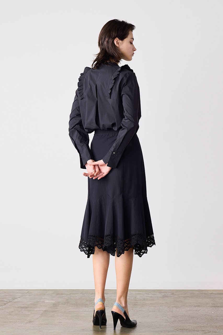 【マリリンムーン/MARILYN MOON】の【SOI-MeME】タックプリーツジャボブラウス 人気、トレンドファッション・服の通販 founy(ファニー) 　ファッション　Fashion　レディースファッション　Fashion for Women　トップス・カットソー　Cut & Sew Tops　シャツ・ブラウス・オフィスカジュアル　Elegant Blouses & Button-Ups　2026年　2026　シンプル　Simple, Minimal　スリーブ　Sleeve, Long Sleeve / Short Sleeve　バランス　Balance, Style Balance　フリル　Frill, Ruffle　プリーツ　Pleats, Pleated　ボトム　Bottoms, Lower Wear　ロング　Long, Long-Length　夏　Summer　春　Spring　S/S・春夏　SS, Spring/Summer, Warm Season　other-7|ID: prp329100004837780 ipo3291000000035899677