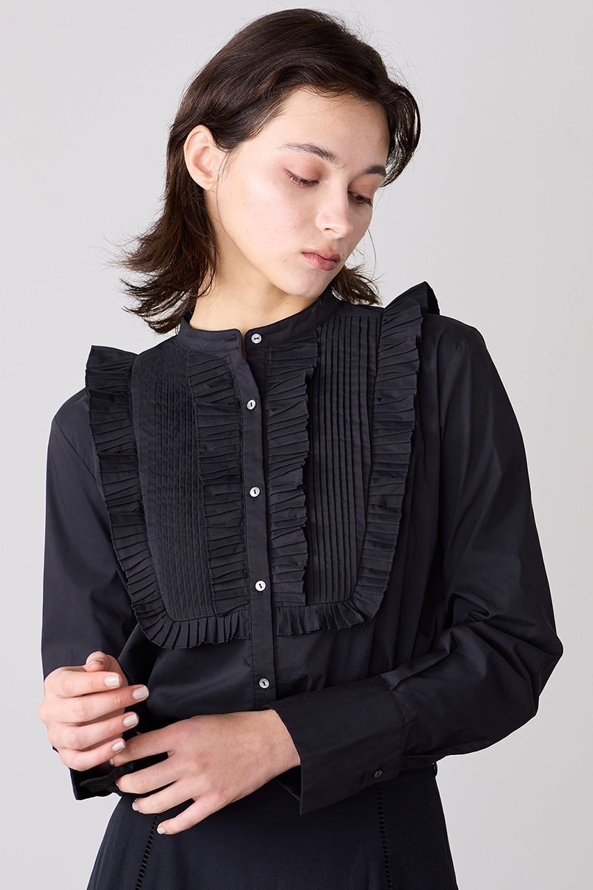 【マリリンムーン/MARILYN MOON】の【SOI-MeME】タックプリーツジャボブラウス 人気、トレンドファッション・服の通販 founy(ファニー) 　ファッション　Fashion　レディースファッション　Fashion for Women　トップス・カットソー　Cut & Sew Tops　シャツ・ブラウス・オフィスカジュアル　Elegant Blouses & Button-Ups　2026年　2026　シンプル　Simple, Minimal　スリーブ　Sleeve, Long Sleeve / Short Sleeve　バランス　Balance, Style Balance　フリル　Frill, Ruffle　プリーツ　Pleats, Pleated　ボトム　Bottoms, Lower Wear　ロング　Long, Long-Length　夏　Summer　春　Spring　S/S・春夏　SS, Spring/Summer, Warm Season　other-8|ID: prp329100004837780 ipo3291000000035899678