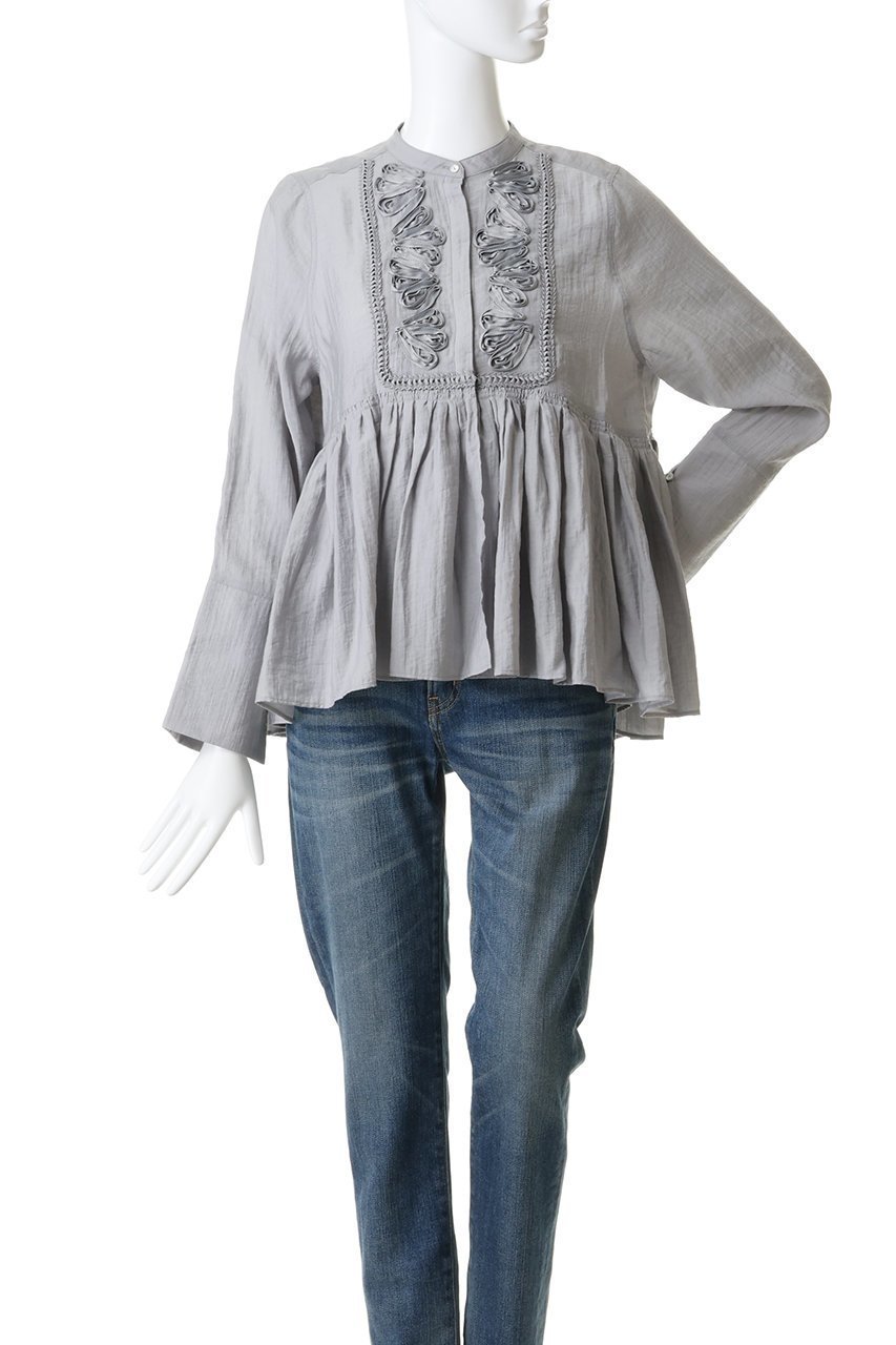 【マリリンムーン/MARILYN MOON】の【SOI-MeME】コードエンブロイダリーダイヤタックブラウス 人気、トレンドファッション・服の通販 founy(ファニー) 　ファッション　Fashion　レディースファッション　Fashion for Women　トップス・カットソー　Cut & Sew Tops　シャツ・ブラウス・オフィスカジュアル　Elegant Blouses & Button-Ups　2026年　2026　おすすめ　Recommended / Our Picks　カフス　Cuff Design　ギャザー　Gathered, Ruffled　シアー　Sheer, See-Through　スリット　Slit, Slit Detail　スリーブ　Sleeve, Long Sleeve / Short Sleeve　リュクス　Luxury, Elegant, High-End, Chic　リラックス　Relax, Relaxed Fit　ルーズ　Loose, Oversized　ロング　Long, Long-Length　ヴィンテージ　Vintage Style　夏　Summer　春　Spring　S/S・春夏　SS, Spring/Summer, Warm Season　other-2|ID: prp329100004837781 ipo3291000000035248816