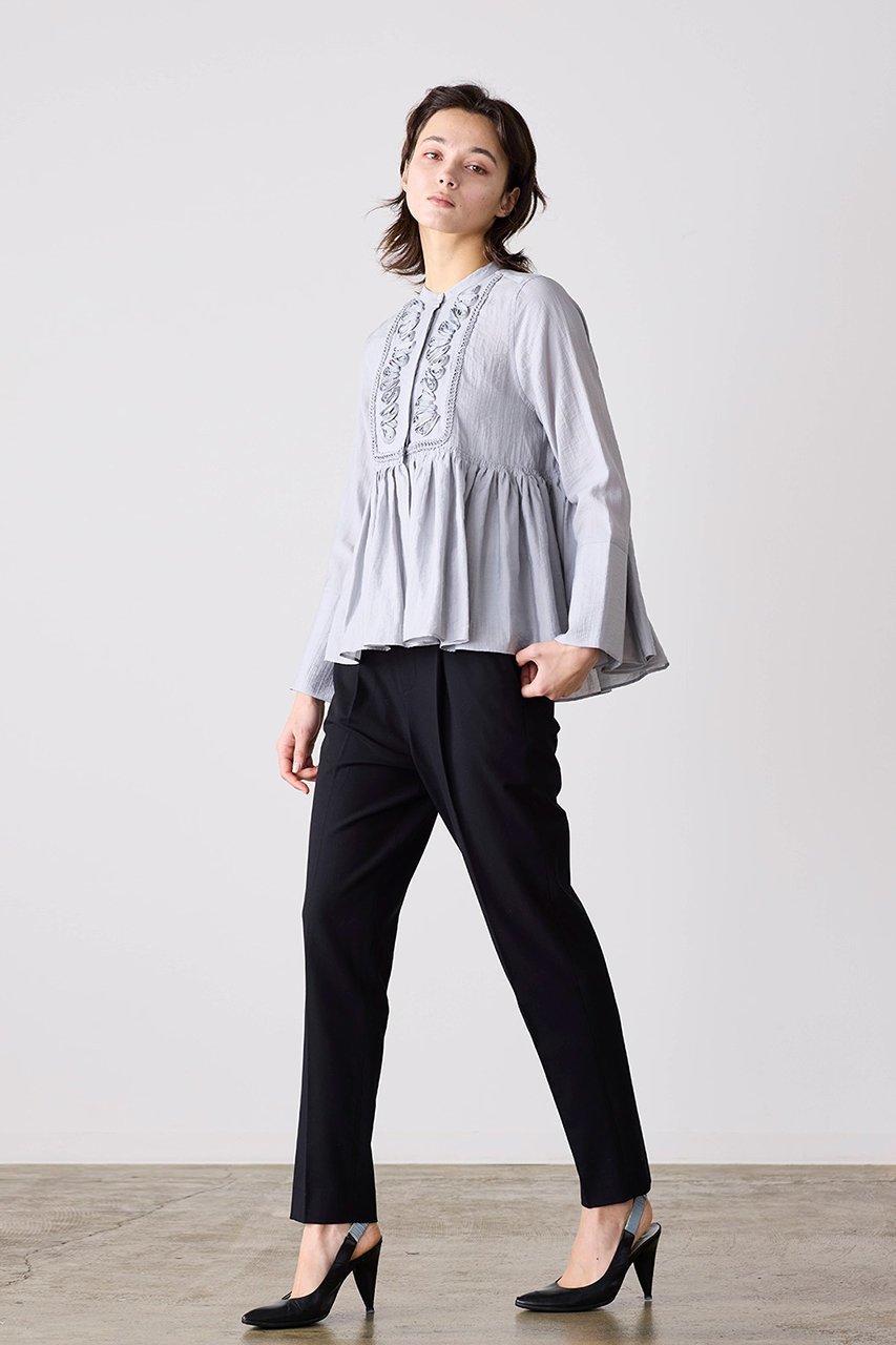 【マリリンムーン/MARILYN MOON】の【SOI-MeME】コードエンブロイダリーダイヤタックブラウス 人気、トレンドファッション・服の通販 founy(ファニー) 　ファッション　Fashion　レディースファッション　Fashion for Women　トップス・カットソー　Cut & Sew Tops　シャツ・ブラウス・オフィスカジュアル　Elegant Blouses & Button-Ups　2026年　2026　おすすめ　Recommended / Our Picks　カフス　Cuff Design　ギャザー　Gathered, Ruffled　シアー　Sheer, See-Through　スリット　Slit, Slit Detail　スリーブ　Sleeve, Long Sleeve / Short Sleeve　リュクス　Luxury, Elegant, High-End, Chic　リラックス　Relax, Relaxed Fit　ルーズ　Loose, Oversized　ロング　Long, Long-Length　ヴィンテージ　Vintage Style　夏　Summer　春　Spring　S/S・春夏　SS, Spring/Summer, Warm Season　other-7|ID: prp329100004837781 ipo3291000000035718476