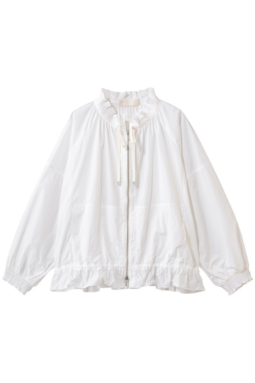 【マリリンムーン/MARILYN MOON】のプリーツシアードルマンブルゾン インテリア・キッズ・メンズ・レディースファッション・服の通販 founy(ファニー) 　ファッション　Fashion　レディースファッション　Fashion for Women　アウター　Coat / Outerwear Collection　レディースジャケット・軽アウター　Jackets　ブルゾンジャケット・スポーティアウター　Blouson Jackets　2026年　2026　おすすめ　Recommended / Our Picks　シアー　Sheer, See-Through　ジャケット　Jacket, Outerwear　バランス　Balance, Style Balance　フリル　Frill, Ruffle　ブルゾン　Blouson, Bomber Jacket　プリーツ　Pleats, Pleated　ラッフル　Ruffle, Frill　人気　Popular, Best Seller　夏　Summer　春　Spring　S/S・春夏　SS, Spring/Summer, Warm Season　ホワイト|ID: prp329100004837782 ipo3291000000035248824