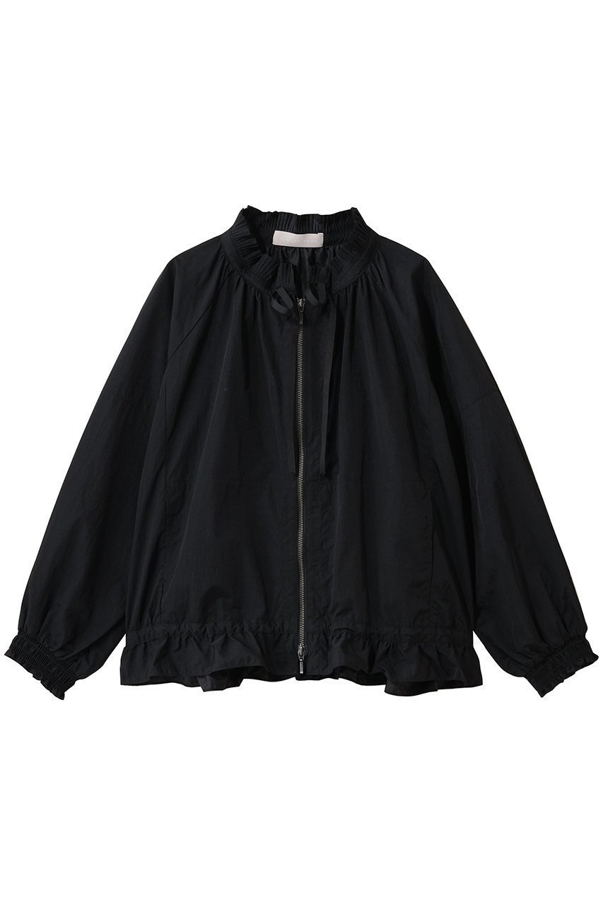 【マリリンムーン/MARILYN MOON】のプリーツシアードルマンブルゾン インテリア・キッズ・メンズ・レディースファッション・服の通販 founy(ファニー) 　ファッション　Fashion　レディースファッション　Fashion for Women　アウター　Coat / Outerwear Collection　レディースジャケット・軽アウター　Jackets　ブルゾンジャケット・スポーティアウター　Blouson Jackets　おすすめ　Recommended / Our Picks　シアー　Sheer, See-Through　ジャケット　Jacket, Outerwear　バランス　Balance, Style Balance　フリル　Frill, Ruffle　ブルゾン　Blouson, Bomber Jacket　プリーツ　Pleats, Pleated　ラッフル　Ruffle, Frill　人気　Popular, Best Seller　夏　Summer　ブラック|ID: prp329100004837782 ipo3291000000036535150