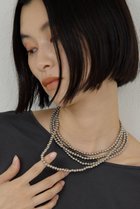 【ガリャルダガランテ/GALLARDAGALANTE】のレイヤードボールロングネックレス シルバー|ID: prp329100004838620 ipo3291000000035775400