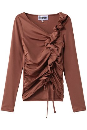 【スタニングルアー/STUNNING LURE】 【OperaSPORT】トップス人気、トレンドファッション・服の通販 founy(ファニー) ファッション Fashion レディースファッション Fashion for Women トップス・カットソー Cut & Sew Tops シャツ・ブラウス・オフィスカジュアル Elegant Blouses & Button-Ups なめらか Smooth, Silky Texture ギャザー Gathered, Ruffled スリーブ Sleeve, Long Sleeve / Short Sleeve デコルテ Décolleté, Neckline ロング Long, Long-Length |ID:prp329100004838634