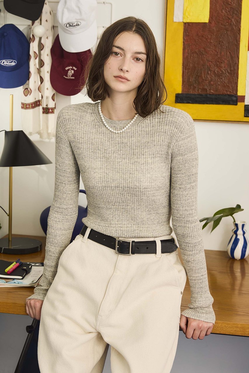 【オブラダ/Oblada】のリブニット 人気、トレンドファッション・服の通販 founy(ファニー) ファッション Fashion レディースファッション Fashion for Women トップス・カットソー Cut & Sew Tops ニット Knit Tops & Sweaters カジュアルプルオーバー・ニットトップス Pullovers & Knit Tops / Casual Pullovers 2026年 2026 コンパクト Compact, Small Size シンプル Simple, Minimal スラックス Slacks, Dress Pants デニム Denim, Jeans Material リブニット Rib Knit, Ribbed Knit 夏 Summer 春 Spring S/S・春夏 SS, Spring/Summer, Warm Season other-7|ID: prp329100004838643 ipo3291000000035258979