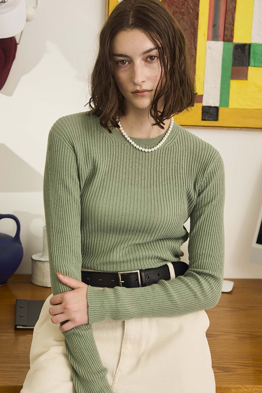 【オブラダ/Oblada】のリブニット 人気、トレンドファッション・服の通販 founy(ファニー) 　ファッション　Fashion　レディースファッション　Fashion for Women　トップス・カットソー　Cut & Sew Tops　ニット　Knit Tops & Sweaters　カジュアルプルオーバー・ニットトップス　Pullovers & Knit Tops / Casual Pullovers　2026年　2026　コンパクト　Compact, Small Size　シンプル　Simple, Minimal　スラックス　Slacks, Dress Pants　デニム　Denim, Jeans Material　リブニット　Rib Knit, Ribbed Knit　夏　Summer　春　Spring　S/S・春夏　SS, Spring/Summer, Warm Season　other-8|ID: prp329100004838643 ipo3291000000036234554