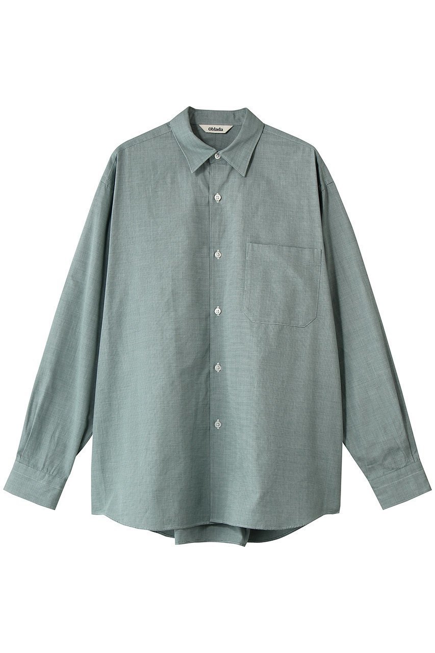 【オブラダ/Oblada】のEOE オーセンティックシャツ インテリア・キッズ・メンズ・レディースファッション・服の通販 founy(ファニー) 　ファッション　Fashion　レディースファッション　Fashion for Women　トップス・カットソー　Cut & Sew Tops　シャツ・ブラウス・オフィスカジュアル　Elegant Blouses & Button-Ups　2026年　2026　スリーブ　Sleeve, Long Sleeve / Short Sleeve　ロング　Long, Long-Length　夏　Summer　定番　Standard, Basic Item　春　Spring　S/S・春夏　SS, Spring/Summer, Warm Season　グリーン|ID: prp329100004838648 ipo3291000000035259048