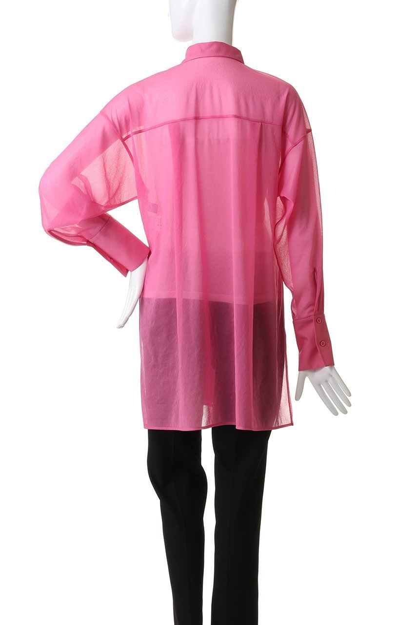 【アンクレイヴ/uncrave】のトリコットシフォン ロングシャツ 人気、トレンドファッション・服の通販 founy(ファニー) 　ファッション　Fashion　レディースファッション　Fashion for Women　トップス・カットソー　Cut & Sew Tops　シャツ・ブラウス・オフィスカジュアル　Elegant Blouses & Button-Ups　2026年　2026　ギャザー　Gathered, Ruffled　シアー　Sheer, See-Through　シフォン　Chiffon, Lightweight Fabric　ストレッチ　Stretch, Stretchy Fabric　スリット　Slit, Slit Detail　スリーブ　Sleeve, Long Sleeve / Short Sleeve　ロング　Long, Long-Length　エレガント 上品　Elegant　夏　Summer　春　Spring　S/S・春夏　SS, Spring/Summer, Warm Season　other-4|ID: prp329100004838659 ipo3291000000035259147