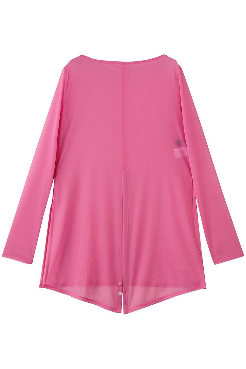 【アンクレイヴ/uncrave】のトリコットシフォン カシュクールトップス インテリア・キッズ・メンズ・レディースファッション・服の通販 founy(ファニー) 　ファッション　Fashion　レディースファッション　Fashion for Women　トップス・カットソー　Cut & Sew Tops　シャツ・ブラウス・オフィスカジュアル　Elegant Blouses & Button-Ups　2026年　2026　おすすめ　Recommended / Our Picks　カシュクール　Wrap Design　ギャザー　Gathered, Ruffled　シフォン　Chiffon, Lightweight Fabric　ストレッチ　Stretch, Stretchy Fabric　スリット　Slit, Slit Detail　スリーブ　Sleeve, Long Sleeve / Short Sleeve　フロント　Front, Front Design　ロング　Long, Long-Length　エレガント 上品　Elegant　夏　Summer　春　Spring　S/S・春夏　SS, Spring/Summer, Warm Season　ピンク|ID: prp329100004838660 ipo3291000000035259154