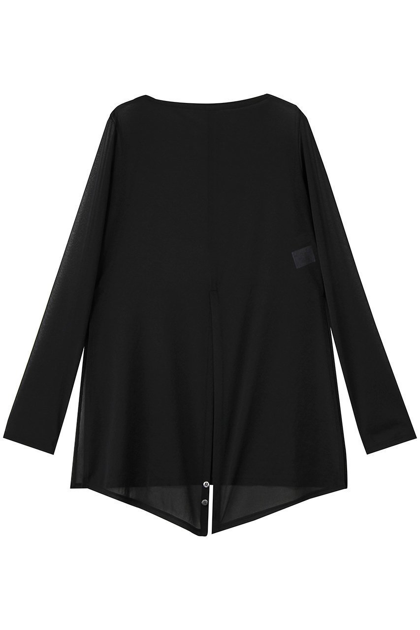 【アンクレイヴ/uncrave】のトリコットシフォン カシュクールトップス インテリア・キッズ・メンズ・レディースファッション・服の通販 founy(ファニー) 　ファッション　Fashion　レディースファッション　Fashion for Women　トップス・カットソー　Cut & Sew Tops　シャツ・ブラウス・オフィスカジュアル　Elegant Blouses & Button-Ups　2026年　2026　おすすめ　Recommended / Our Picks　カシュクール　Wrap Design　ギャザー　Gathered, Ruffled　シフォン　Chiffon, Lightweight Fabric　ストレッチ　Stretch, Stretchy Fabric　スリット　Slit, Slit Detail　スリーブ　Sleeve, Long Sleeve / Short Sleeve　フロント　Front, Front Design　ロング　Long, Long-Length　エレガント 上品　Elegant　夏　Summer　春　Spring　S/S・春夏　SS, Spring/Summer, Warm Season　ブラック|ID: prp329100004838660 ipo3291000000035259156