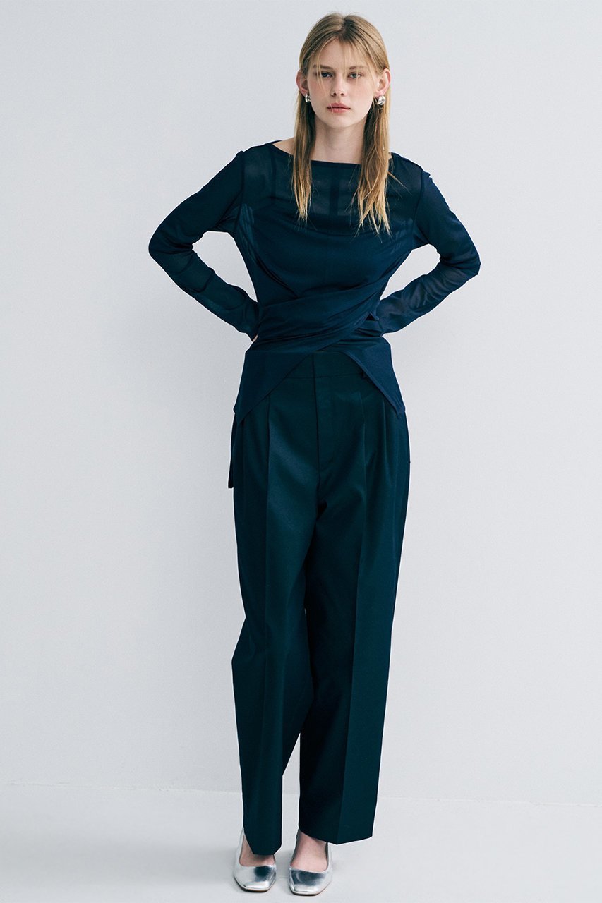 【アンクレイヴ/uncrave】のトリコットシフォン カシュクールトップス 人気、トレンドファッション・服の通販 founy(ファニー) 　ファッション　Fashion　レディースファッション　Fashion for Women　トップス・カットソー　Cut & Sew Tops　シャツ・ブラウス・オフィスカジュアル　Elegant Blouses & Button-Ups　2026年　2026　おすすめ　Recommended / Our Picks　カシュクール　Wrap Design　ギャザー　Gathered, Ruffled　シフォン　Chiffon, Lightweight Fabric　ストレッチ　Stretch, Stretchy Fabric　スリット　Slit, Slit Detail　スリーブ　Sleeve, Long Sleeve / Short Sleeve　フロント　Front, Front Design　ロング　Long, Long-Length　エレガント 上品　Elegant　夏　Summer　春　Spring　S/S・春夏　SS, Spring/Summer, Warm Season　other-7|ID: prp329100004838660 ipo3291000000035880166