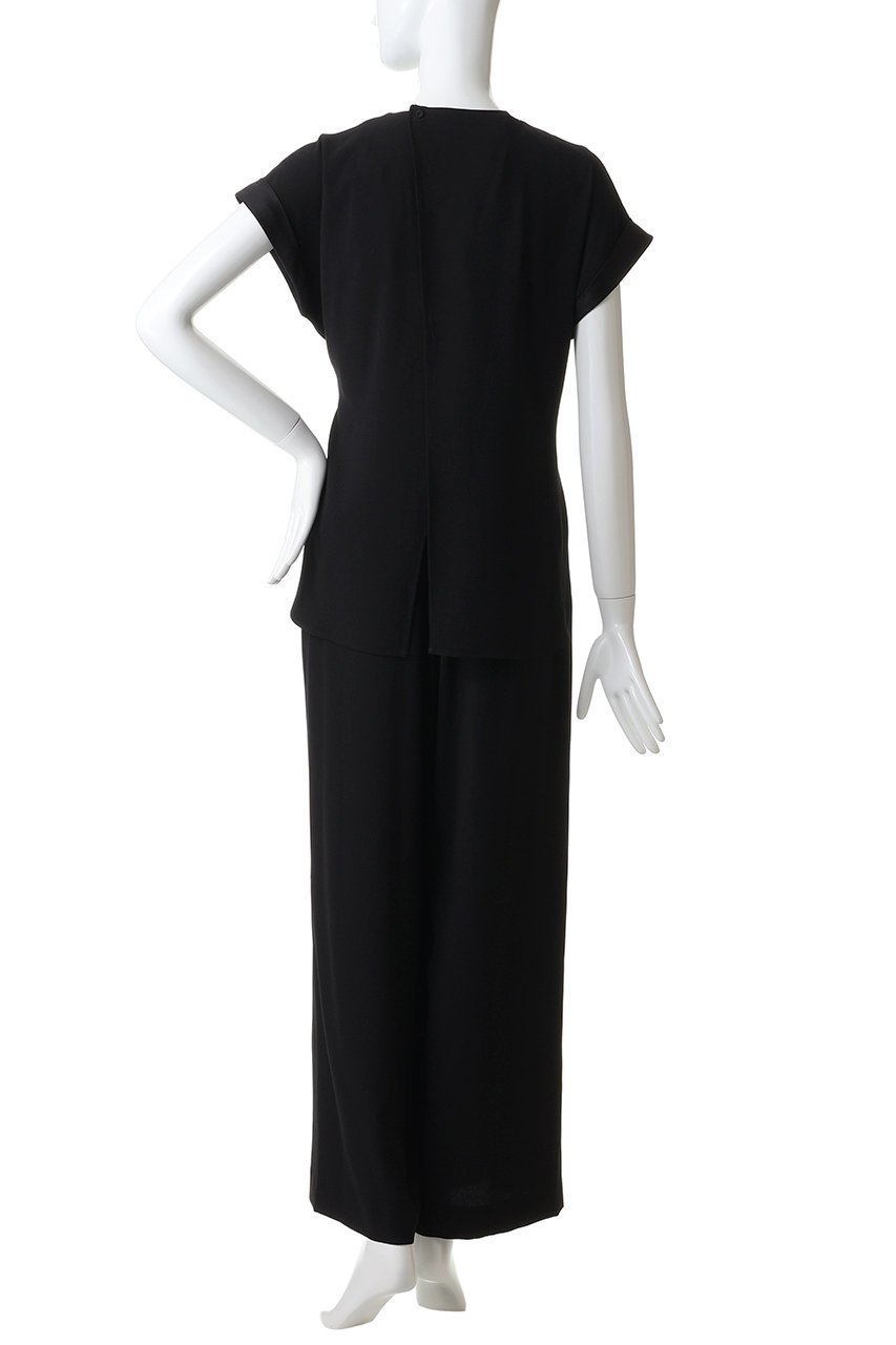 【アンクレイヴ/uncrave】のバックサテンジョーゼット オールインワン 人気、トレンドファッション・服の通販 founy(ファニー) 　ファッション　Fashion　レディースファッション　Fashion for Women　パンツ　Pants & Trousers　バッグ　Bags　2026年　2026　オケージョン　Occasion Wear　サテン　Satin, Glossy Fabric　ストレッチ　Stretch, Stretchy Fabric　セットアップ　Set-Up, Coordinated Outfit　ドレープ　Drape, Draping Fabric　フレア　Flare, Flared　ワイド　Wide, Wide Fit　吸水　Absorbent, Quick-Dry　夏　Summer　春　Spring　S/S・春夏　SS, Spring/Summer, Warm Season　other-4|ID: prp329100004838661 ipo3291000000035259168