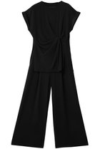 【アンクレイヴ/uncrave】のバックサテンジョーゼット オールインワン ブラック|ID: prp329100004838661 ipo3291000000035443507