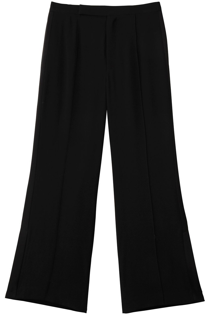 【アンクレイヴ/uncrave】のバックサテンジョーゼット フレアパンツ インテリア・キッズ・メンズ・レディースファッション・服の通販 founy(ファニー) 　ファッション　Fashion　レディースファッション　Fashion for Women　パンツ　Pants & Trousers　バッグ　Bags　春　Spring　今季　This Season, Current Season　吸水　Absorbent, Quick-Dry　サテン　Satin, Glossy Fabric　ストレッチ　Stretch, Stretchy Fabric　ドレープ　Drape, Draping Fabric　バランス　Balance, Style Balance　フレア　Flare, Flared　S/S・春夏　SS, Spring/Summer, Warm Season　おすすめ　Recommended / Our Picks　夏　Summer　2026年　2026　ブラック|ID: prp329100004838662 ipo3291000000035259177