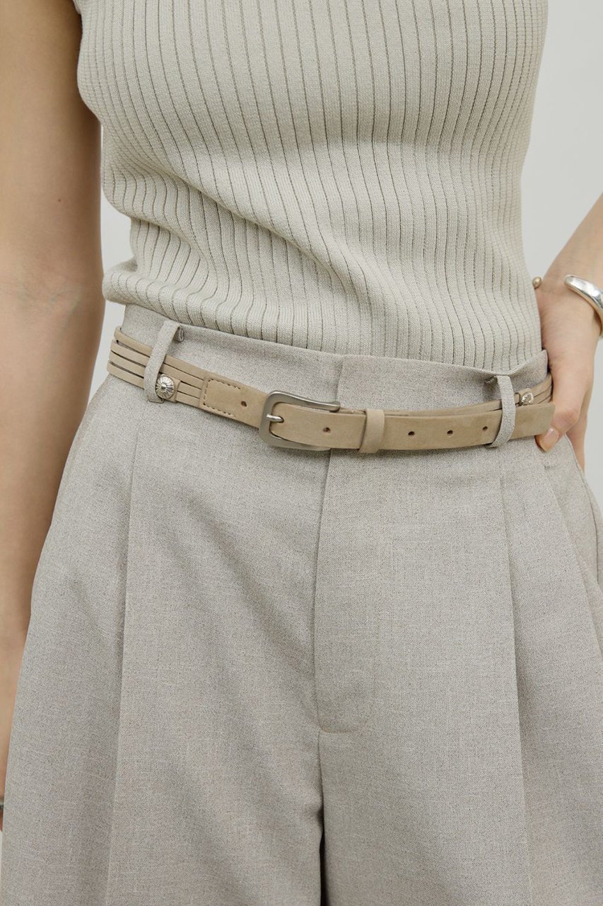 【ガリャルダガランテ/GALLARDAGALANTE】のポイントコンチョベルト インテリア・キッズ・メンズ・レディースファッション・服の通販 founy(ファニー) 　ファッション　Fashion　レディースファッション　Fashion for Women　ベルト&ウエストマーク　Belts & Waist Accessories　2026年　2026　なめらか　Smooth, Silky Texture　スリム　Slim, Slim Fit　夏　Summer　定番　Standard, Basic Item　春　Spring　S/S・春夏　SS, Spring/Summer, Warm Season　ベージュ|ID: prp329100004838669 ipo3291000000035259246