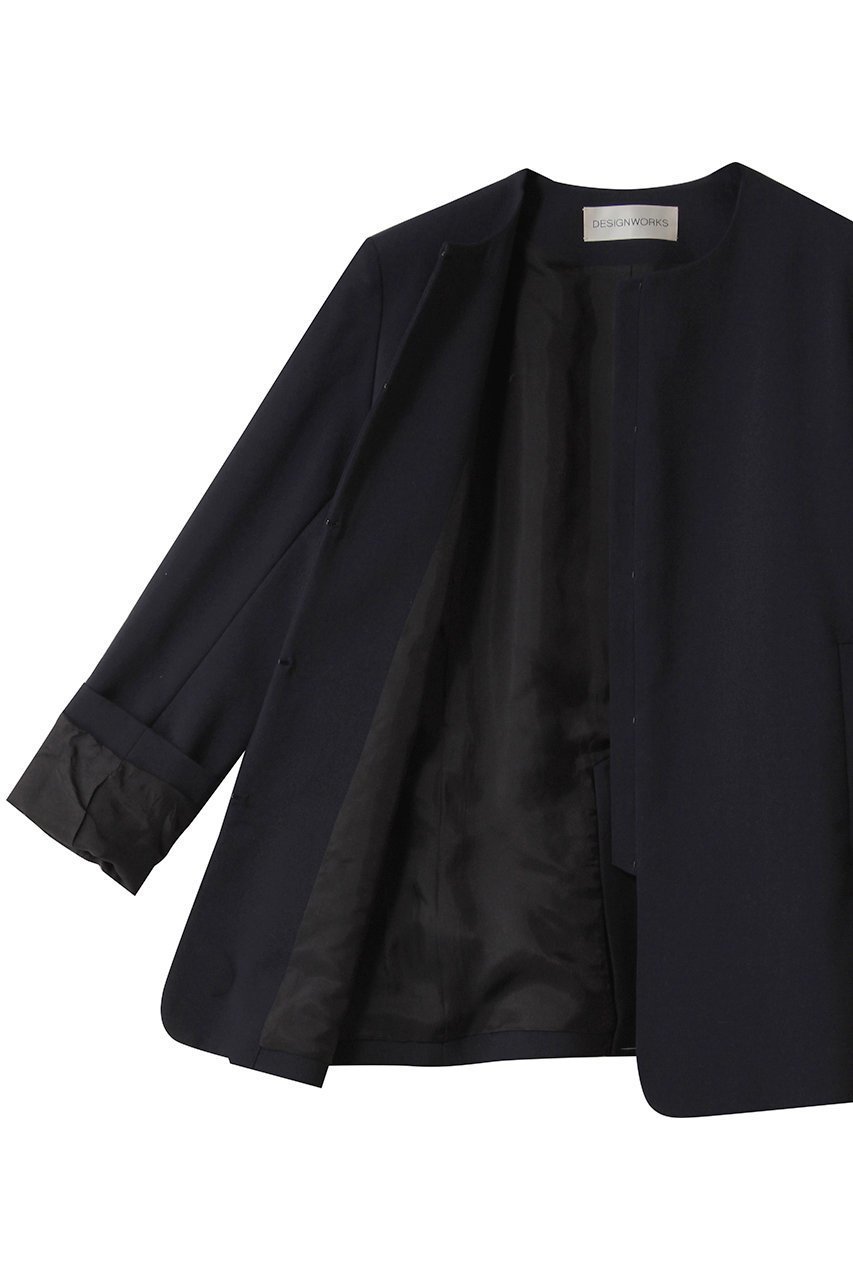 【デザイン ワークス/DESIGN WORKS】の【セットアップ対応】2WAYモヘアポプリンケープ付きジャケット 人気、トレンドファッション・服の通販 founy(ファニー) 　ファッション　Fashion　レディースファッション　Fashion for Women　アウター　Coat / Outerwear Collection　レディースジャケット・軽アウター　Jackets　2026年　2026　シンプル　Simple, Minimal　ジャケット　Jacket, Outerwear　セットアップ　Set-Up, Coordinated Outfit　フィット　Fit, Slim Fit　ボトム　Bottoms, Lower Wear　メタル　Metal, Metal Parts　リュクス　Luxury, Elegant, High-End, Chic　夏　Summer　春　Spring　S/S・春夏　SS, Spring/Summer, Warm Season　other-6|ID: prp329100004838671 ipo3291000000035259269