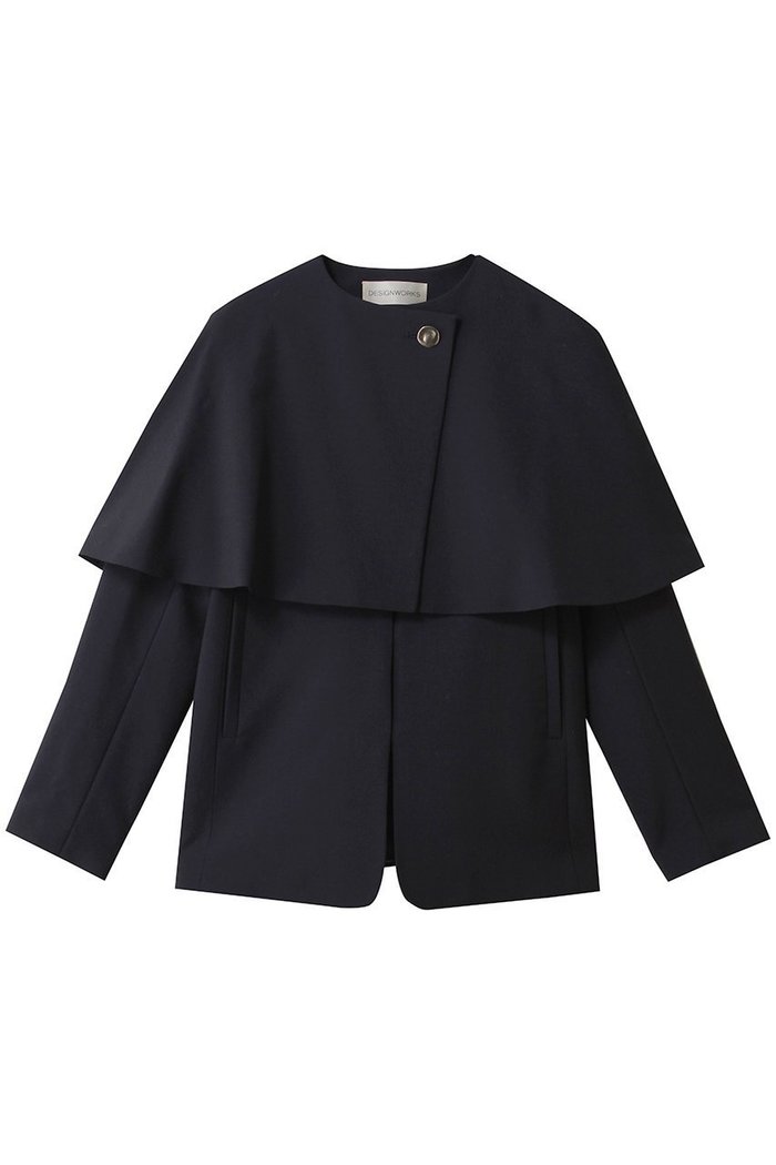 【デザイン ワークス/DESIGN WORKS】の【セットアップ対応】2WAYモヘアポプリンケープ付きジャケット インテリア・キッズ・メンズ・レディースファッション・服の通販 founy(ファニー) https://founy.com/ ファッション Fashion レディースファッション Fashion for Women アウター Coat / Outerwear Collection レディースジャケット・軽アウター Jackets 2026年 2026 シンプル Simple, Minimal ジャケット Jacket, Outerwear セットアップ Set-Up, Coordinated Outfit フィット Fit, Slim Fit ボトム Bottoms, Lower Wear メタル Metal, Metal Parts リュクス Luxury, Elegant, High-End, Chic 夏 Summer 春 Spring S/S・春夏 SS, Spring/Summer, Warm Season |ID: prp329100004838671 ipo3291000000035775688