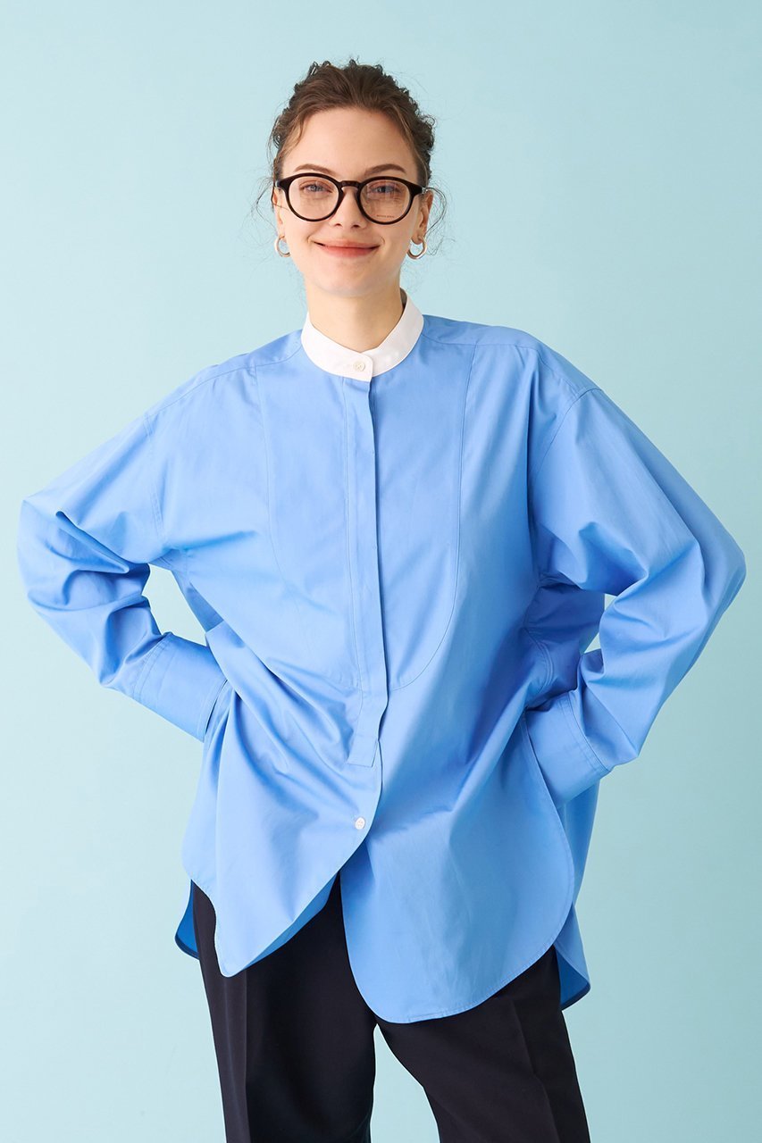 【デザイン ワークス/DESIGN WORKS】のスタンドカラーロングシャツ 人気、トレンドファッション・服の通販 founy(ファニー) 　ファッション　Fashion　レディースファッション　Fashion for Women　トップス・カットソー　Cut & Sew Tops　シャツ・ブラウス・オフィスカジュアル　Elegant Blouses & Button-Ups　2026年　2026　スリーブ　Sleeve, Long Sleeve / Short Sleeve　ドレス　Dress, One-Piece　バランス　Balance, Style Balance　ベスト　Vest, Waistcoat　ロング　Long, Long-Length　夏　Summer　春　Spring　S/S・春夏　SS, Spring/Summer, Warm Season　羽織　Haori, Light Jacket　other-8|ID: prp329100004838674 ipo3291000000035259301