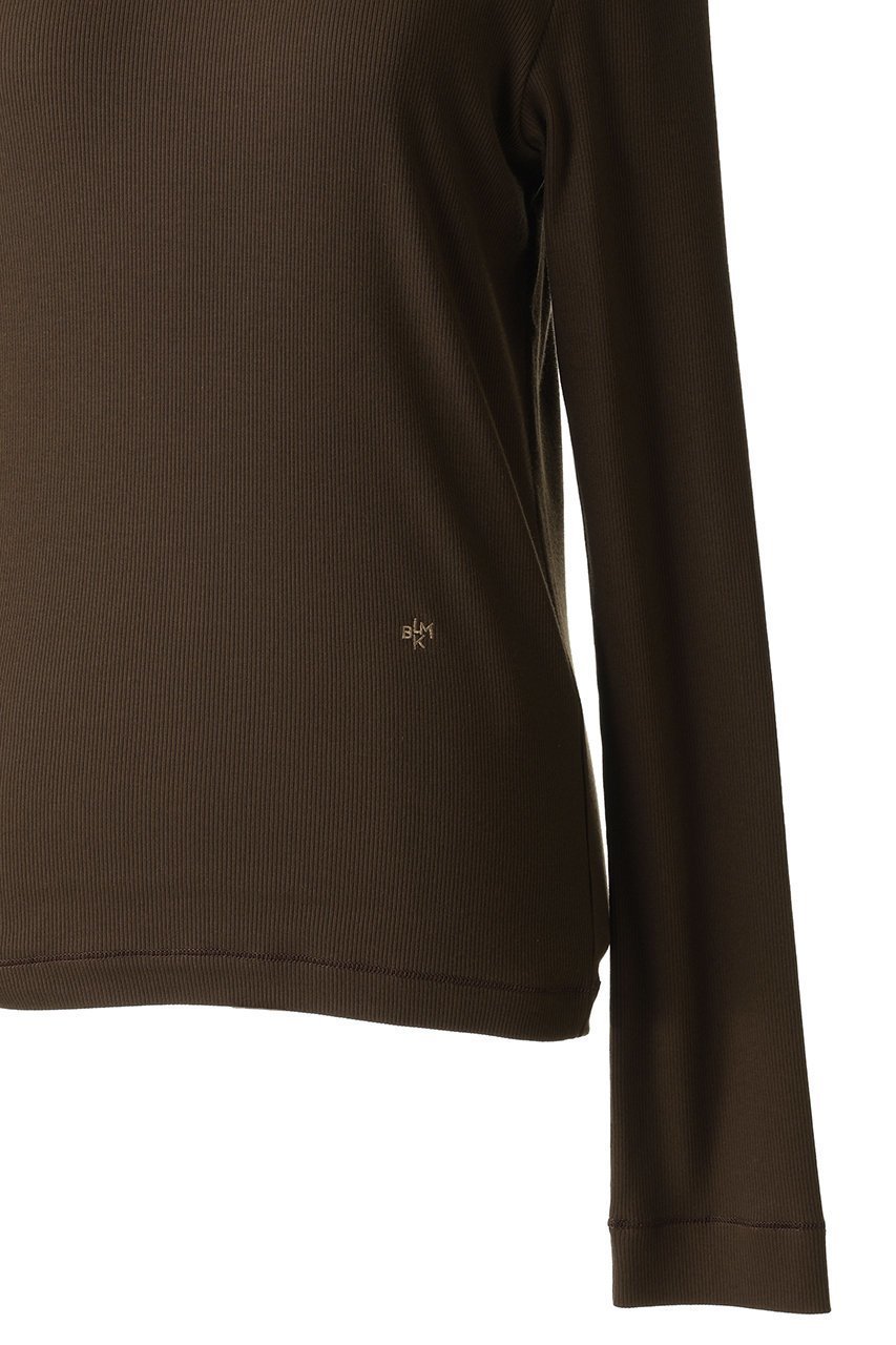 【ブラミンク/BLAMINK】の【BLMK】リブロングスリーブ 人気、トレンドファッション・服の通販 founy(ファニー) 　ファッション　Fashion　レディースファッション　Fashion for Women　トップス・カットソー　Cut & Sew Tops　シャツ・ブラウス・オフィスカジュアル　Elegant Blouses & Button-Ups　ロングTシャツ・Tシャツ　Longline T-Shirts & Tees　カットソー・ベーシックTシャツ　Cut-and-Sewn Tops / Stretch Tees & Basics　2026年　2026　インナー　Innerwear　シンプル　Simple, Minimal　スリーブ　Sleeve, Long Sleeve / Short Sleeve　ロング　Long, Long-Length　エレガント 上品　Elegant　夏　Summer　春　Spring　S/S・春夏　SS, Spring/Summer, Warm Season　other-5|ID: prp329100004838678 ipo3291000000036188746