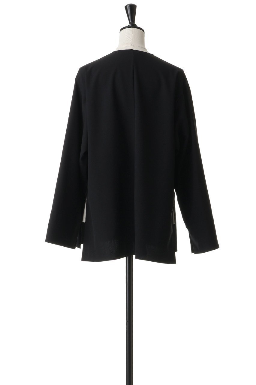 【ブラミンク/BLAMINK】の【BLMK】スリットネックブラウス 人気、トレンドファッション・服の通販 founy(ファニー) 　ファッション　Fashion　レディースファッション　Fashion for Women　トップス・カットソー　Cut & Sew Tops　シャツ・ブラウス・オフィスカジュアル　Elegant Blouses & Button-Ups　2026年　2026　なめらか　Smooth, Silky Texture　インナー　Innerwear　シアー　Sheer, See-Through　スリット　Slit, Slit Detail　スリーブ　Sleeve, Long Sleeve / Short Sleeve　ロング　Long, Long-Length　エレガント 上品　Elegant　夏　Summer　春　Spring　S/S・春夏　SS, Spring/Summer, Warm Season　other-4|ID: prp329100004838685 ipo3291000000036234571