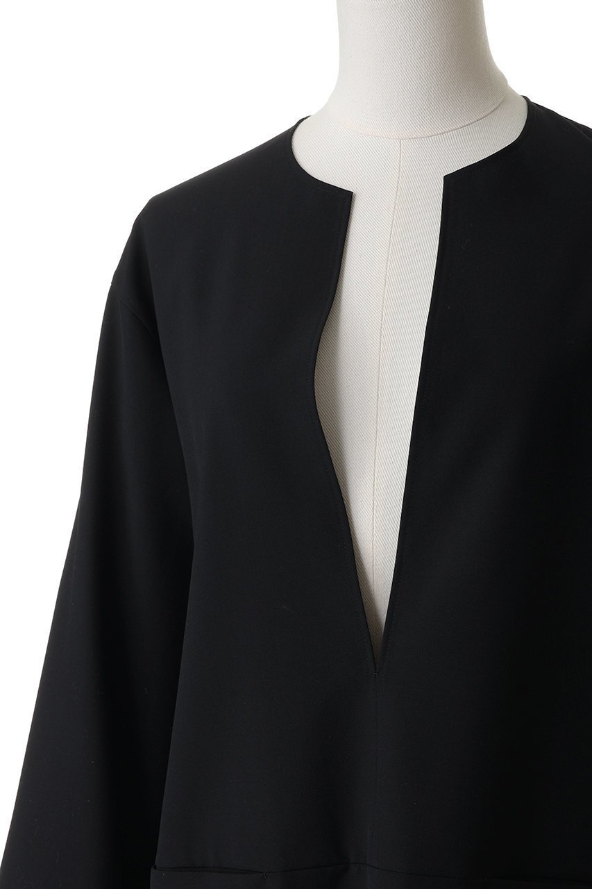 【ブラミンク/BLAMINK】の【BLMK】スリットネックブラウス 人気、トレンドファッション・服の通販 founy(ファニー) 　ファッション　Fashion　レディースファッション　Fashion for Women　トップス・カットソー　Cut & Sew Tops　シャツ・ブラウス・オフィスカジュアル　Elegant Blouses & Button-Ups　2026年　2026　なめらか　Smooth, Silky Texture　インナー　Innerwear　シアー　Sheer, See-Through　スリット　Slit, Slit Detail　スリーブ　Sleeve, Long Sleeve / Short Sleeve　ロング　Long, Long-Length　エレガント 上品　Elegant　夏　Summer　春　Spring　S/S・春夏　SS, Spring/Summer, Warm Season　other-5|ID: prp329100004838685 ipo3291000000036234572