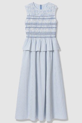 【アナイ/ANAYI】 カラーストライプスモッキング ワンピース人気、トレンドファッション・服の通販 founy(ファニー) ファッション Fashion レディースファッション Fashion for Women ワンピース Dresses チュニック Tunic Tops & Dresses 2026年 2026 エレガント 上品 Elegant ストライプ Stripe, Striped Pattern スモッキング Smocking, Gathered Stitching チュニック Tunic, Long Top フェミニン Feminine, Girly ペプラム Peplum, Flared Hem ロング Long, Long-Length 夏 Summer 春 Spring S/S・春夏 SS, Spring/Summer, Warm Season |ID:prp329100004838688