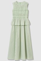 【アナイ/ANAYI】のカラーストライプスモッキング ワンピース 人気、トレンドファッション・服の通販 founy(ファニー) ファッション Fashion レディースファッション Fashion for Women ワンピース Dresses チュニック Tunic Tops & Dresses 2026年 2026 エレガント 上品 Elegant ストライプ Stripe, Striped Pattern スモッキング Smocking, Gathered Stitching チュニック Tunic, Long Top フェミニン Feminine, Girly ペプラム Peplum, Flared Hem ロング Long, Long-Length 夏 Summer 春 Spring S/S・春夏 SS, Spring/Summer, Warm Season thumbnail グリーン|ID: prp329100004838688 ipo3291000000035775781