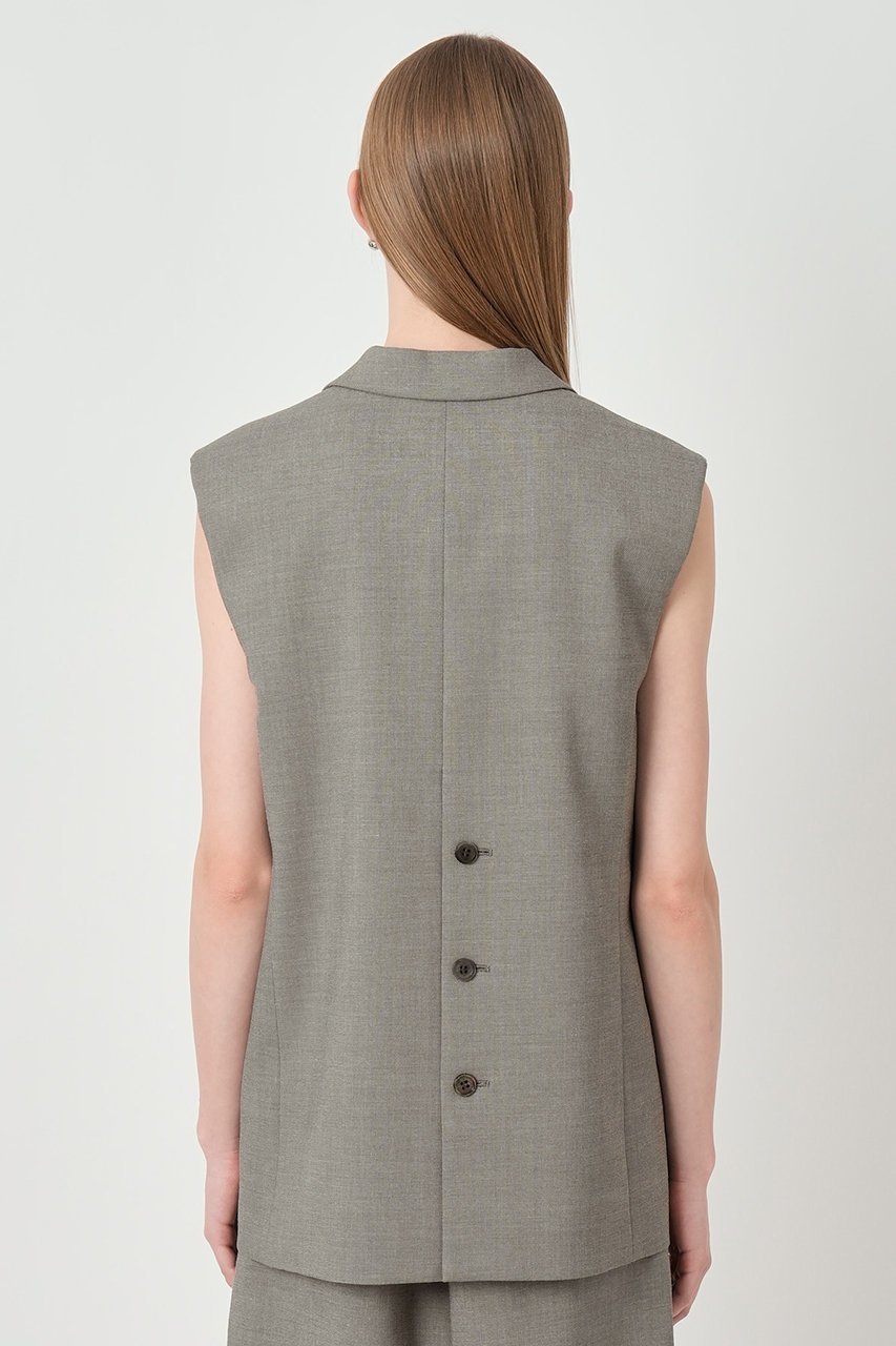 【アナイ/ANAYI】の【セットアップ対象商品】シャークスキンピークドラペルジレ 人気、トレンドファッション・服の通販 founy(ファニー) 　ファッション　Fashion　レディースファッション　Fashion for Women　アウター　Coat / Outerwear Collection　レディースジャケット・軽アウター　Jackets　2026年　2026　ジャケット　Jacket, Outerwear　セットアップ　Set-Up, Coordinated Outfit　フォルム　Silhouette, Form　ベスト　Vest, Waistcoat　エレガント 上品　Elegant　夏　Summer　春　Spring　S/S・春夏　SS, Spring/Summer, Warm Season　other-6|ID: prp329100004838692 ipo3291000000036188786