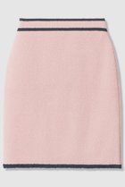 【アナイ/ANAYI】のコットンブークレ配色 スカート ピンク|ID: prp329100004838694 ipo3291000000035259458