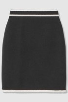 【アナイ/ANAYI】のコットンブークレ配色 スカート ブラック系|ID: prp329100004838694 ipo3291000000035259459