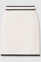 【アナイ/ANAYI】のコットンブークレ配色 スカート ホワイト系|ID: prp329100004838694 ipo3291000000035775802