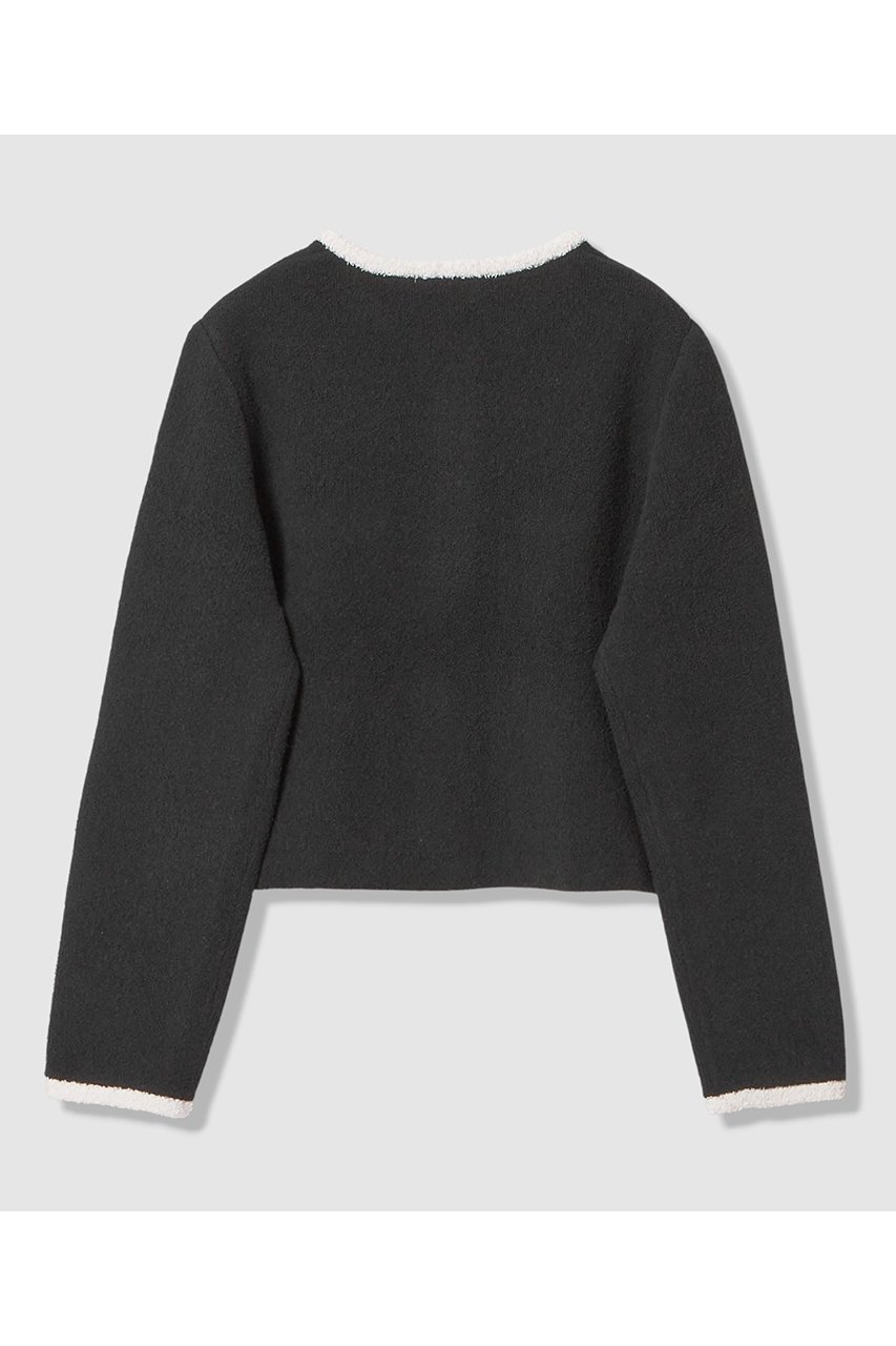 【アナイ/ANAYI】のコットンブークレ配色 カーディガン 人気、トレンドファッション・服の通販 founy(ファニー) 　ファッション　Fashion　レディースファッション　Fashion for Women　トップス・カットソー　Cut & Sew Tops　ニット　Knit Tops & Sweaters　カーディガン・羽織り　Layered Style Cardigans　2026年　2026　おすすめ　Recommended / Our Picks　カーディガン　Cardigan, Knitwear　セットアップ　Set-Up, Coordinated Outfit　ダブル　Double, Double-Breasted　パイピング　Piping, Trim Design　ポケット　Pocket, Pocket Detail　夏　Summer　春　Spring　S/S・春夏　SS, Spring/Summer, Warm Season　other-2|ID: prp329100004838695 ipo3291000000035259470