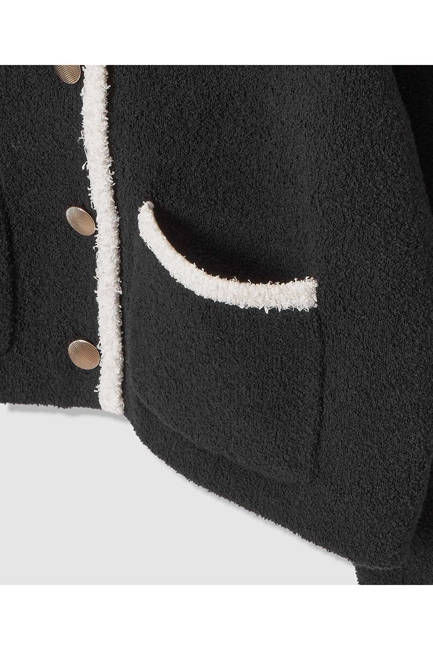 【アナイ/ANAYI】のコットンブークレ配色 カーディガン 人気、トレンドファッション・服の通販 founy(ファニー) 　ファッション　Fashion　レディースファッション　Fashion for Women　トップス・カットソー　Cut & Sew Tops　ニット　Knit Tops & Sweaters　カーディガン・羽織り　Layered Style Cardigans　2026年　2026　おすすめ　Recommended / Our Picks　カーディガン　Cardigan, Knitwear　セットアップ　Set-Up, Coordinated Outfit　ダブル　Double, Double-Breasted　パイピング　Piping, Trim Design　ポケット　Pocket, Pocket Detail　夏　Summer　春　Spring　S/S・春夏　SS, Spring/Summer, Warm Season　other-5|ID: prp329100004838695 ipo3291000000035259473