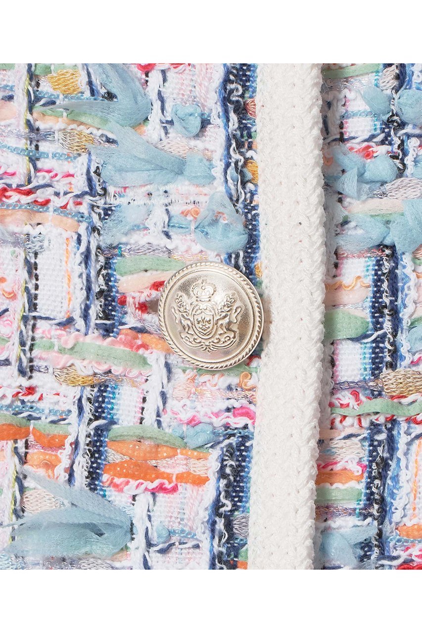 【アナイ/ANAYI】の【セットアップ対象商品】カラーミックスツイードコンビ カーディガン 人気、トレンドファッション・服の通販 founy(ファニー) 　ファッション　Fashion　レディースファッション　Fashion for Women　トップス・カットソー　Cut & Sew Tops　ニット　Knit Tops & Sweaters　カーディガン・羽織り　Layered Style Cardigans　2026年　2026　おすすめ　Recommended / Our Picks　カラフル　Colorful Design　カーディガン　Cardigan, Knitwear　シルバー　Silver, Metallic Silver　シンプル　Simple, Minimal　セットアップ　Set-Up, Coordinated Outfit　ツイード　Twill, Twill Weave　デニム　Denim, Jeans Material　フランス　France, French　ミラノリブ　Milano Rib, Milano Stitch　メタル　Metal, Metal Parts　モダン　Modern, Contemporary　再入荷　Restock / Back in Stock　夏　Summer　春　Spring　S/S・春夏　SS, Spring/Summer, Warm Season　other-5|ID: prp329100004838697 ipo3291000000036188815