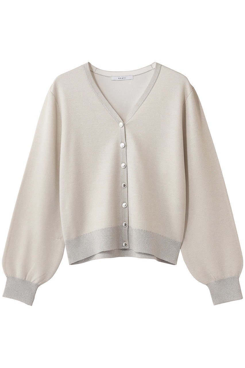 【アナイ/ANAYI】のシアーラメダブルウィーブVカーディガン インテリア・キッズ・メンズ・レディースファッション・服の通販 founy(ファニー) 　ファッション　Fashion　レディースファッション　Fashion for Women　トップス・カットソー　Cut & Sew Tops　ニット　Knit Tops & Sweaters　カーディガン・羽織り　Layered Style Cardigans　2026年　2026　カーディガン　Cardigan, Knitwear　シアー　Sheer, See-Through　スリーブ　Sleeve, Long Sleeve / Short Sleeve　ロング　Long, Long-Length　再入荷　Restock / Back in Stock　夏　Summer　春　Spring　S/S・春夏　SS, Spring/Summer, Warm Season　オフホワイト|ID: prp329100004838699 ipo3291000000036188820