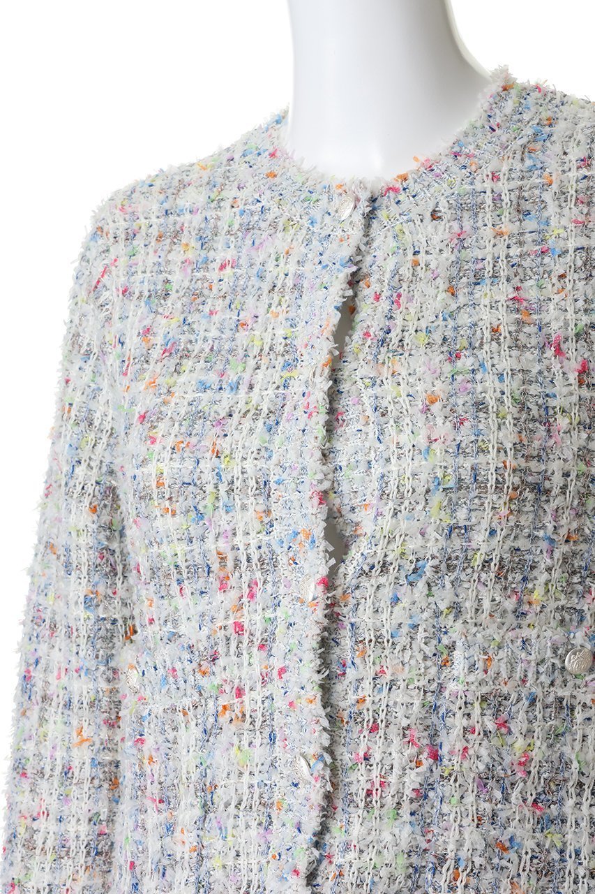【アナイ/ANAYI】のマルティプルニットツイードジャケット 人気、トレンドファッション・服の通販 founy(ファニー) 　ファッション　Fashion　レディースファッション　Fashion for Women　アウター　Coat / Outerwear Collection　レディースジャケット・軽アウター　Jackets　ジャケット　Jacket, Outerwear　スリーブ　Sleeve, Long Sleeve / Short Sleeve　ツイード　Twill, Twill Weave　フェミニン　Feminine, Girly　メタル　Metal, Metal Parts　ロング　Long, Long-Length　other-5|ID: prp329100004838700 ipo3291000000036690561