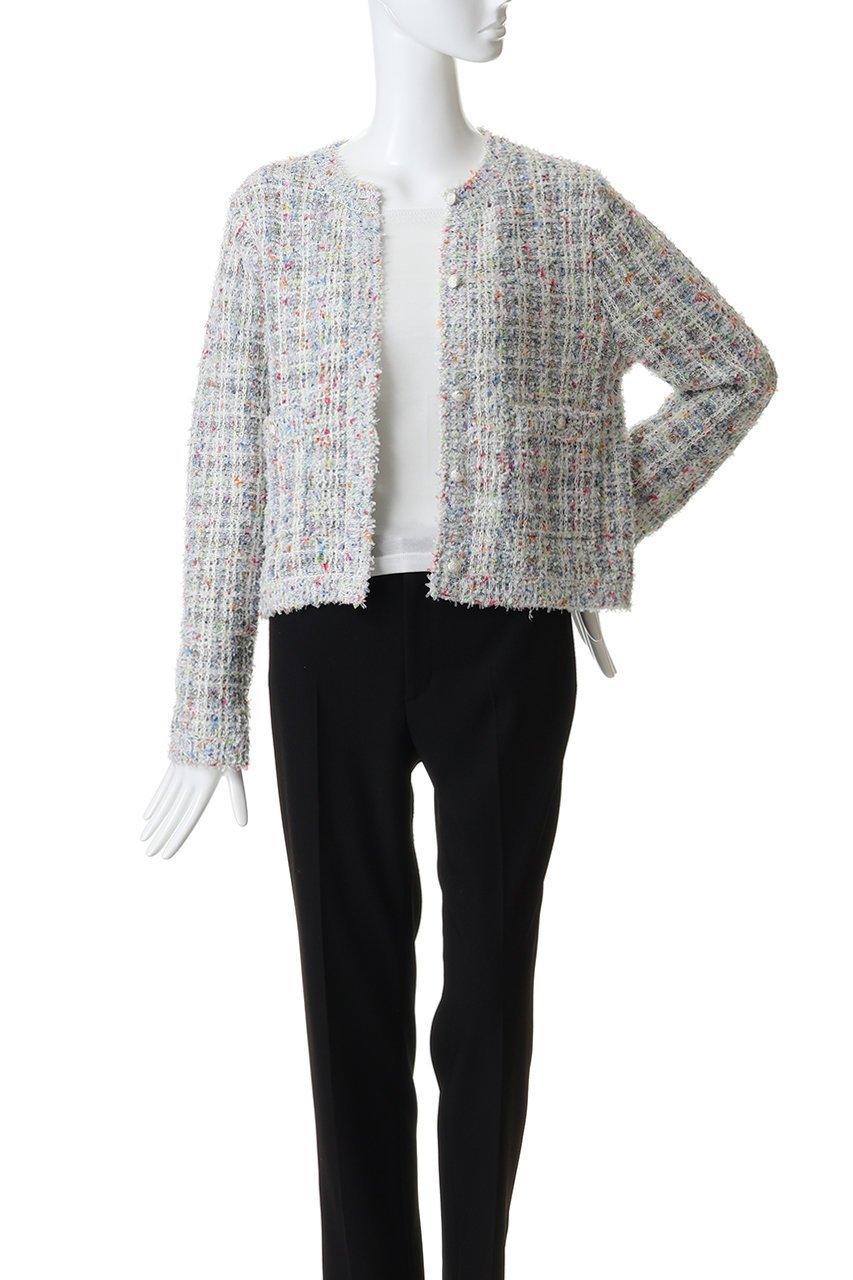 【アナイ/ANAYI】のマルティプルニットツイードジャケット 人気、トレンドファッション・服の通販 founy(ファニー) 　ファッション　Fashion　レディースファッション　Fashion for Women　アウター　Coat / Outerwear Collection　レディースジャケット・軽アウター　Jackets　ジャケット　Jacket, Outerwear　スリーブ　Sleeve, Long Sleeve / Short Sleeve　ツイード　Twill, Twill Weave　フェミニン　Feminine, Girly　メタル　Metal, Metal Parts　ロング　Long, Long-Length　other-7|ID: prp329100004838700 ipo3291000000036690563