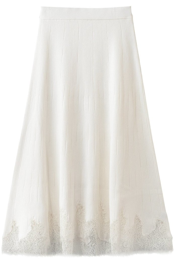 【アルアバイル/allureville】のレースドッキングニットスカート インテリア・キッズ・メンズ・レディースファッション・服の通販 founy(ファニー) https://founy.com/ ファッション Fashion レディースファッション Fashion for Women スカート Skirts ロングスカート Long Skirts / Maxi & Midi Skirts 2026年 2026 スカラップ Scallop, Scalloped Edge ドッキング Docking, Mixed Material フェミニン Feminine, Girly フレア Flare, Flared リブニット Rib Knit, Ribbed Knit レース Lace, Lace Fabric ロング Long, Long-Length 夏 Summer 春 Spring S/S・春夏 SS, Spring/Summer, Warm Season |ID: prp329100004838704 ipo3291000000035259543